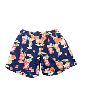 Vilebrequin Blue Cocktail Mesh Lined Men's Swimshort Size XL